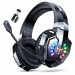 Беспроводные игровые наушники Onikuma B15 RGB Bluetooth гарнитура с микрофоном и RGB (Black) (19659)