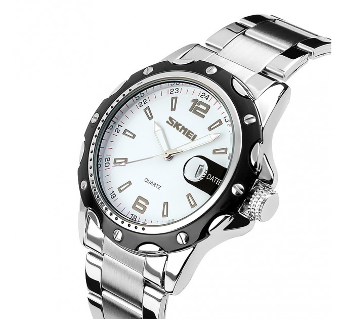Часы наручные Skmei 0992 Original (White stainless steel, 0992SWT)