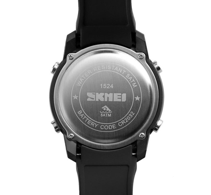 Часы наручные Skmei 1524 (Black White, 1524BKWT) (18485)