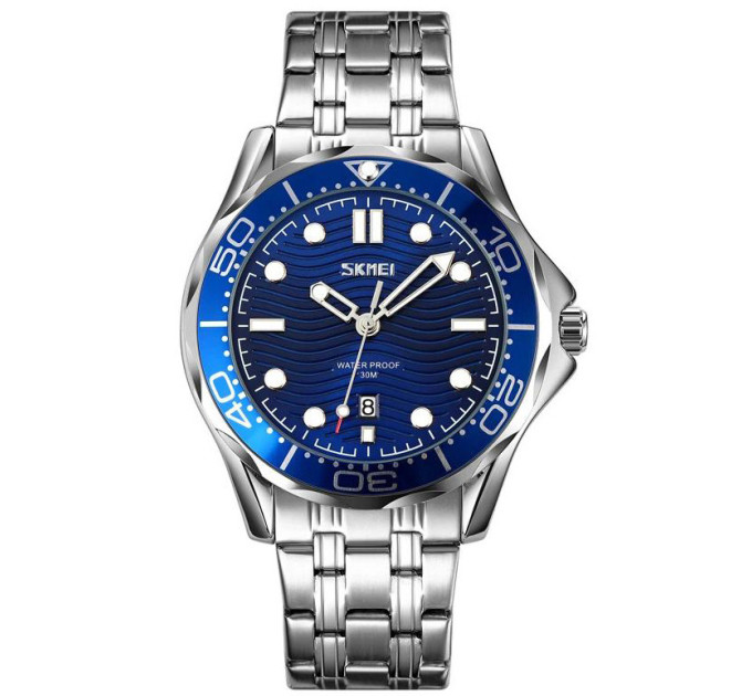 Часы наручные Skmei 9276 (Silver Blue steel strap, 9276SSIBU) (18380)