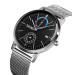 Часы наручные мужские Skmei 9182 (Silver Black, 9182SIBK) (18400)