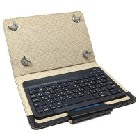 Чехол для планшета универсальный с Bluetooth клавиатурой беспроводной 9.7-11" (Black)