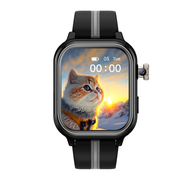 Детские смарт-часы Wonlex KT39 Original часы-телефон с видеозвонком GPS WI-FI и SIM-картой (Black) (19136)