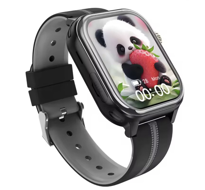 Детские смарт-часы Wonlex KT39 Original часы-телефон с видеозвонком GPS WI-FI и SIM-картой (Black) (19136)