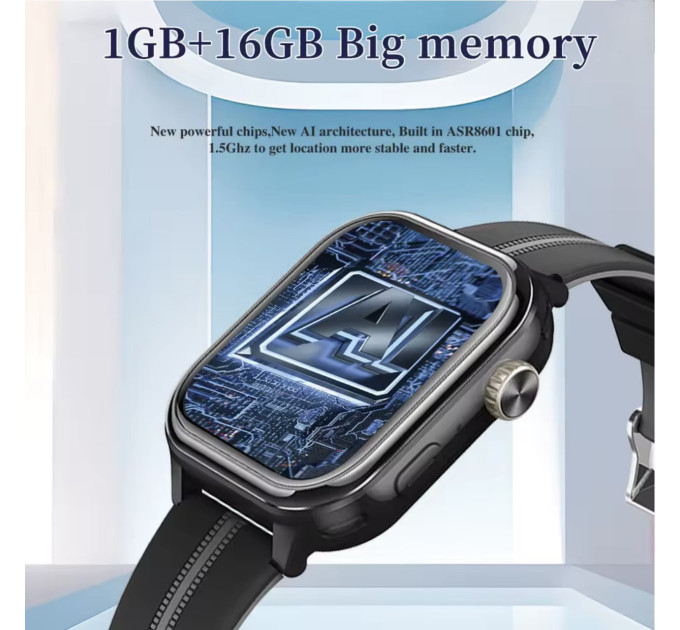 Детские смарт-часы Wonlex KT39 Original часы-телефон с видеозвонком GPS WI-FI и SIM-картой (Black) (19136)