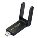 Двухдиапазонный беспроводной сетевой Wi-Fi адаптер USB Fenvi FU-AX1800 2.4G/5G Mu-MIMO Original (Black) (18838)