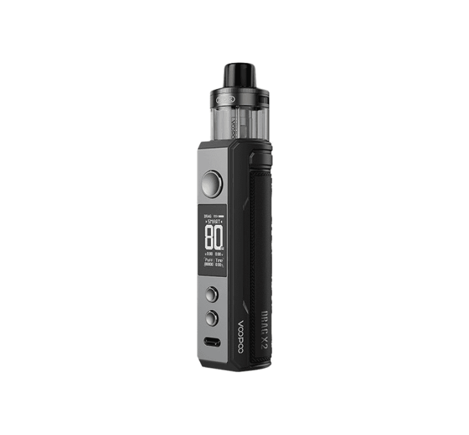 Електронна сигарета VOOPOO Drag X2 80W Pod з картриджем PnP X DTL об'ємом 5 мл Оригінальний комплект (Сірий метал) (15855)