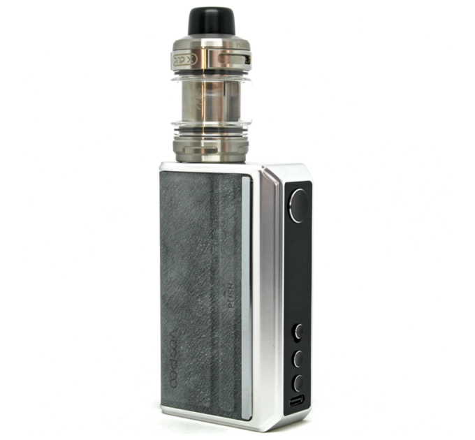 Электронная сигарета Voopoo Drag 5 177W with Uforce-X Tank 5.5ml Original Kit (Silver) (17449)