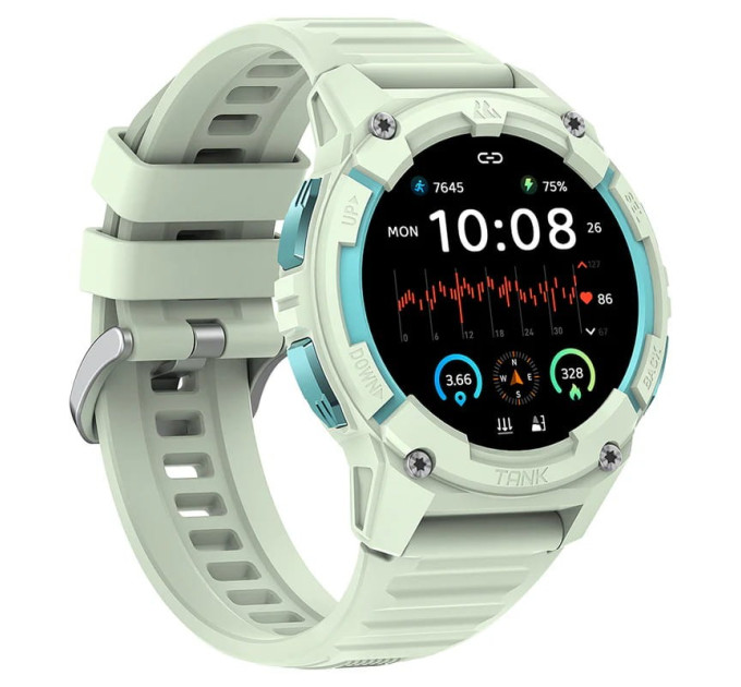 Женские смарт-часы Kospet Tank S2 с GPS Original (Green) (16982)
