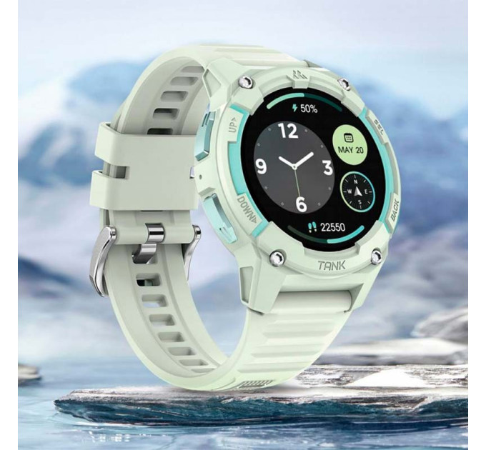 Женские смарт-часы Kospet Tank S2 с GPS Original (Green) (16982)