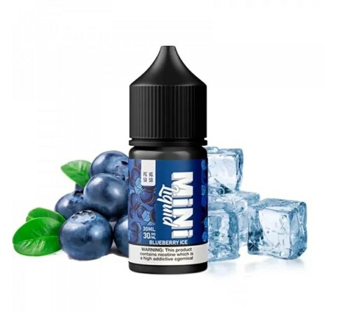 Рідина для POD систем Mini Liquid Salt Blueberry Ice 30 мл 30 мг (Чорниця з холодком)
