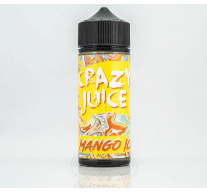 Жидкость для электронных сигарет Crazy Juice Mango Ice 120 мл  0 мг (Манго с прохладой)