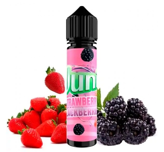 Рідина для електронних сигарет Juni Strawberry Blackberries 60 мл 0 мг (Полуниця Ожина Малина Кислинка)