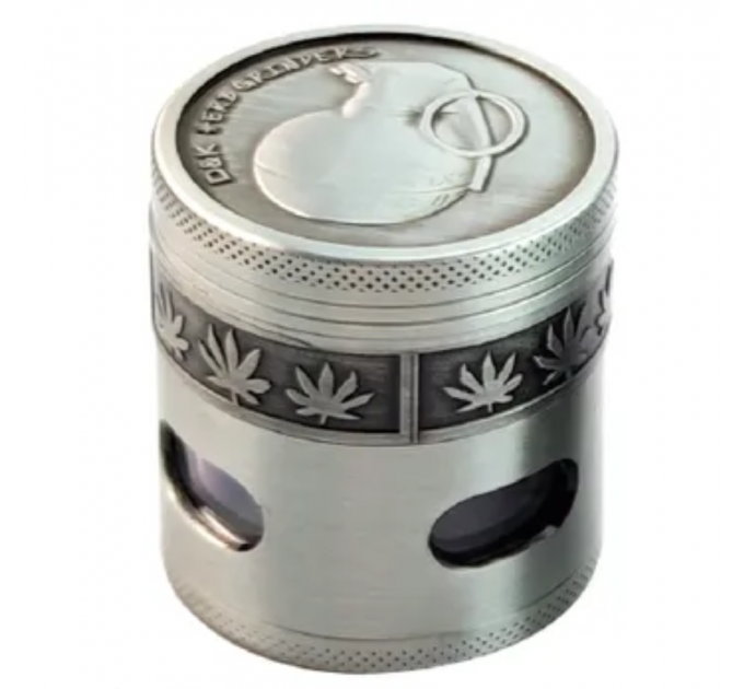 Гриндер для измельчения табака D&K Гранаты DK-5081-X4 (Silver 1) (15706)