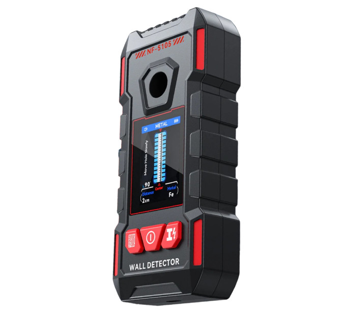 Искатель скрытой проводки Noyafa NF-5105 трасоискатель, детектор металла, дерева, кабеля (19907)