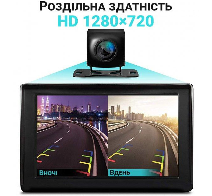 Камера заднего вида Podofo A2961 парковочная камера, CVBS+AHD, IP68, 170° UDstore (Black) (18696)
