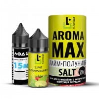 Набор для самозамеса на солевом никотине Flavorlab Aroma MAX 30 мл (Лайм-Клубника, 0-50 мг)