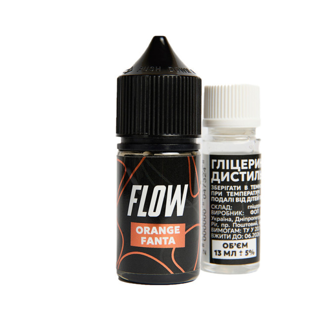 Набор для самозамеса солевой FLOW 30 мл (Orange Fanta Апельсиновая фанта, 0-50 мг) (17228)