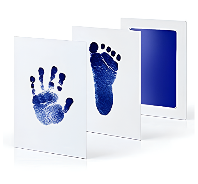 Набор для слепков детских ручек и ножек LVR 019 отпечатки без контакта с краской (Blue) (18981)