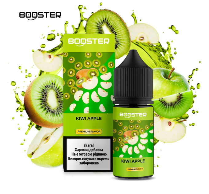 Набор компонентов для самозамеса солевой BOOSTER 30 мл (Kiwi Apple, Киви Яблоко 0-50 мг) (19086)