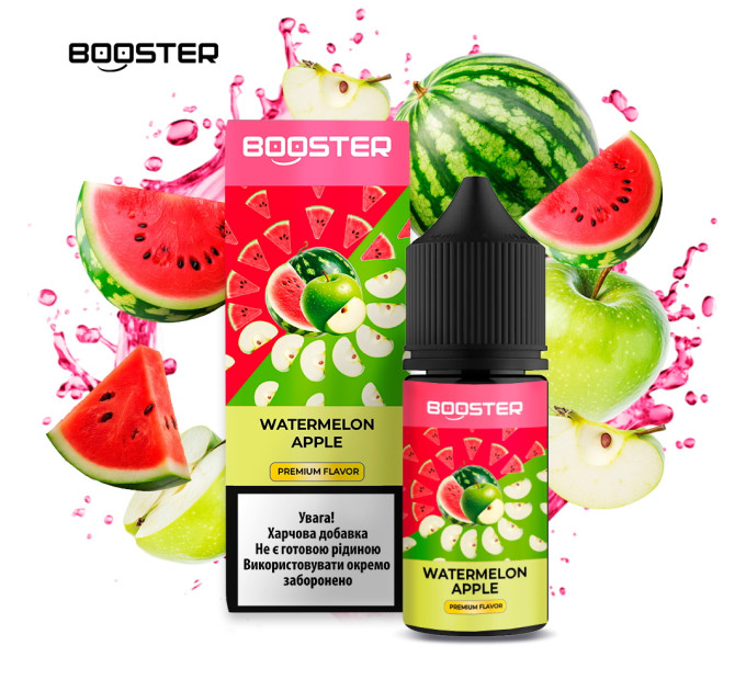 Набор компонентов для самозамеса солевой BOOSTER 30 мл (Watermelon Apple, Арбуз яблоко 0-50 мг) (19091)