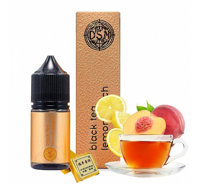Набор компонентов для самозамеса солевой DSM TEA 30 мл (Black Tea Lemon Peach, чай с лимоном и персиком 0-50 мг) (19102)