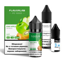 Набор компонентов для самозамеса солевой Flavorlab PE 10000 30мл (Kiwi Apple, киви яблоко 0-65 мг)