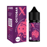 Набор компонентов для самозамеса солевой жидкости Octobar X 30 мл (Wild Strawberry Currant Земляника Смородина, 0-65 мг)