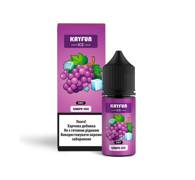 Набор компонентов для самозамеса солевой заправки Flavorlab Kayfun Ice 30 мл (Grape Ice Виноград, 0-50 мг) (18733)