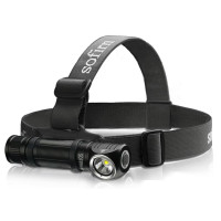 Налобный фонарик Sofirn HS40 мощный аккумуляторный светодиодный фонарь (Black)