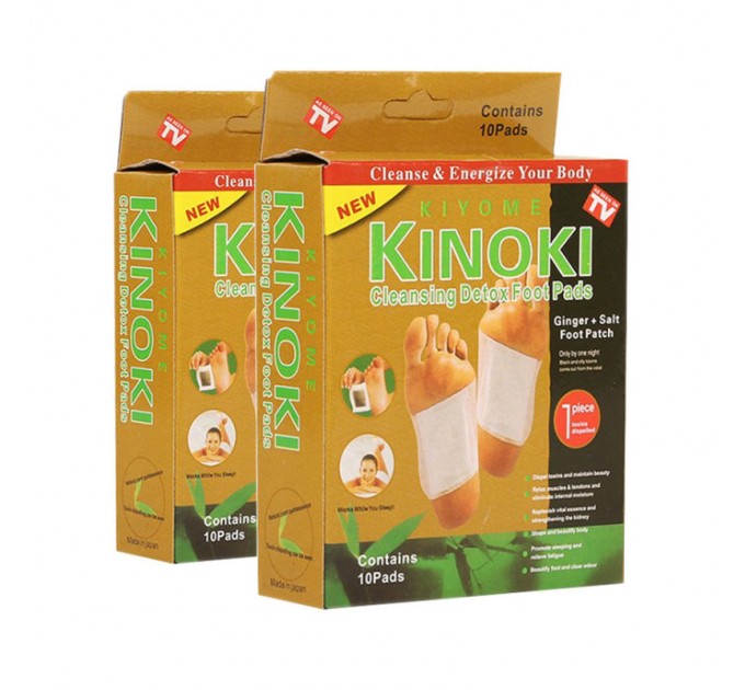 Пластир для детоксикації Kinoki Cleansing Detox Foot Pads (Gold)