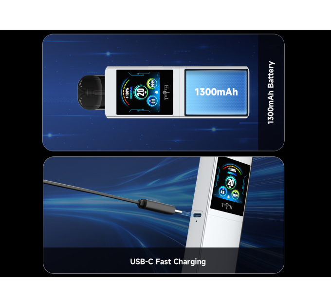 Под-система Kumiho THOTH Q Pro Pod 1300mAh 2ml электронная сигарета Original Kit (Black) (19034)