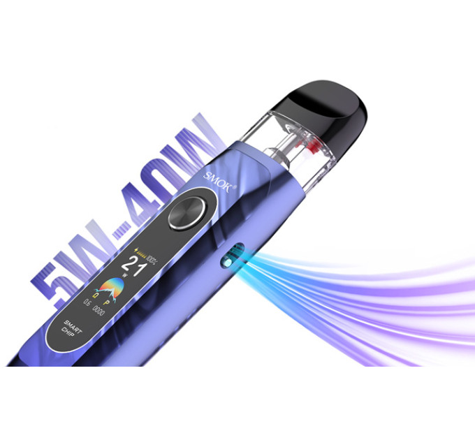 Под-система Smok Novo 6 40W Pod 1700mAh 3ml электронная сигарета Original Kit (Blue) (18830)