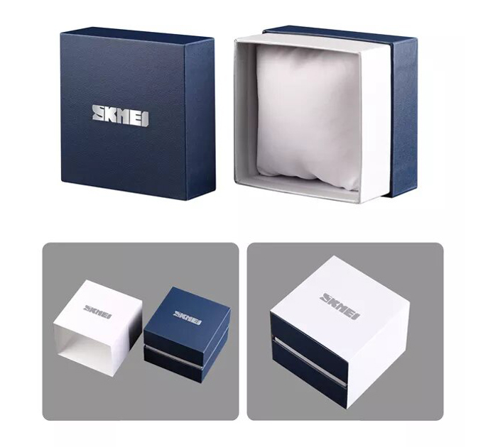 Подарочная фирменная коробка для часов Skmei BOXPG1 (Blue) (17180)