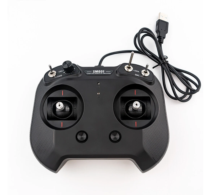 Пульт дистанционного управления FPV  FLYSKY FS-SM001 8CH USB Liftoff, DRL, DCL, DJI Virtual Flight симуляторный 8 канальный (Black) (18777)