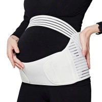 Регулируемый эластичный пояс для беременных XXL (White)