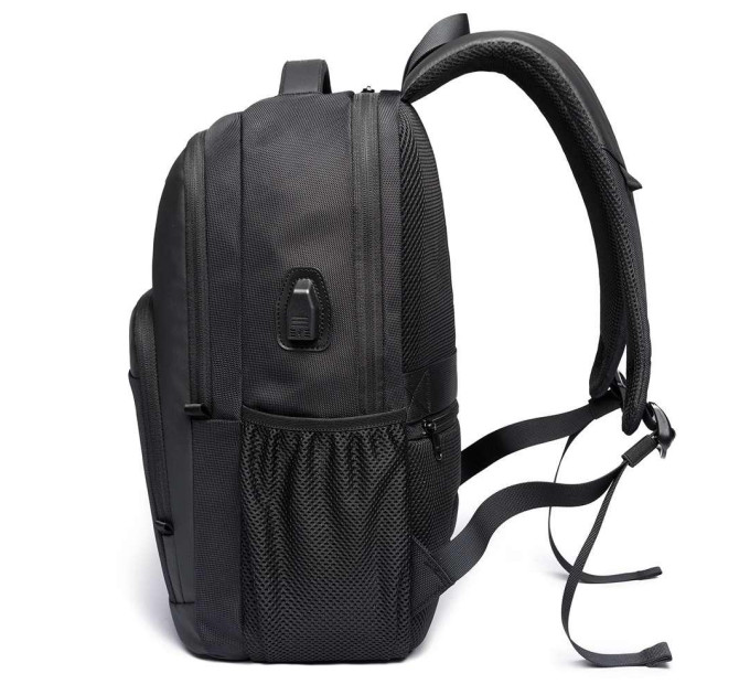 Рюкзак городской Bange BG-1921 22л ранец с отсеком для ноутбука до 15.6'' USB-разъем (Black) (19376)