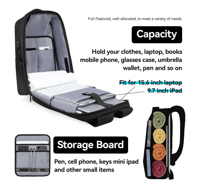 Рюкзак городской для ноутбука 15.6