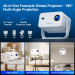 Смарт проектор с автофокусом Magcubic L018 Android 14, chip H726, 8K24fps,1GB/8GB Wi-Fi 2.4G/5G Обновленная версия Кинотеатр (White) (19028)