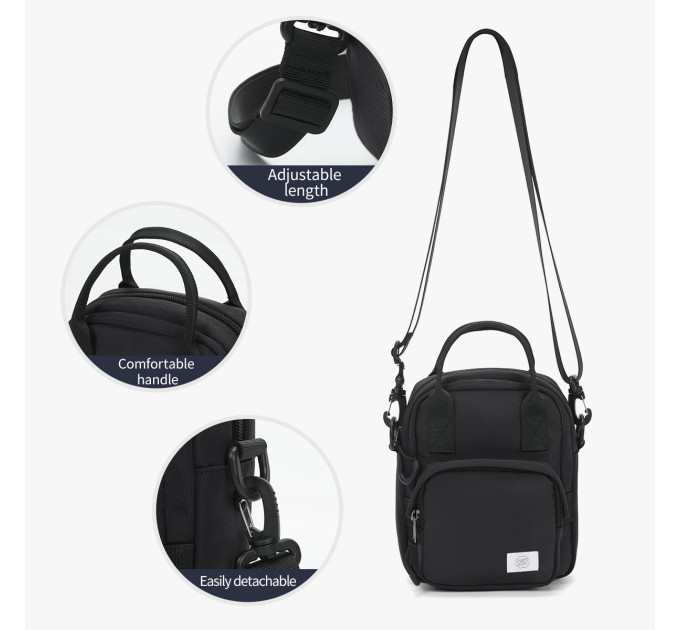 Сумка через плечо женская Tigernu T-S8668 2.2л 7'' (Black) (17058)