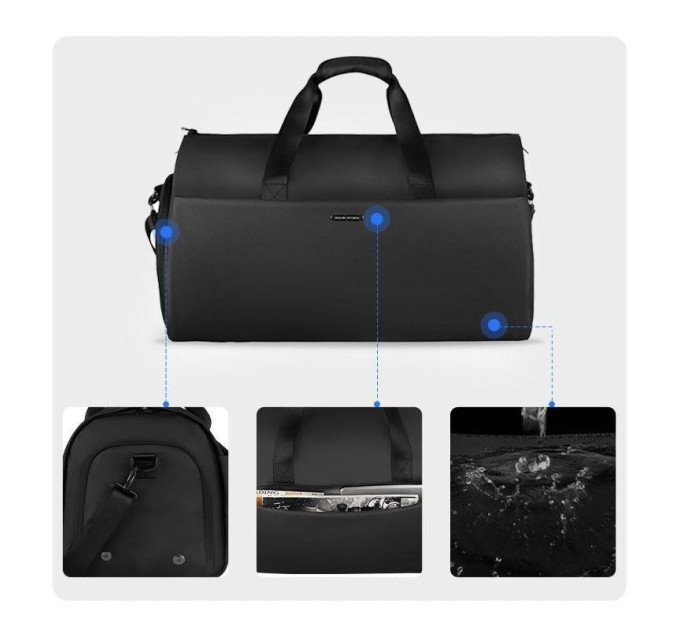 Сумка дорожная мужская Mark Ryden 8920 спортивная большая 50л (Black) (18667)