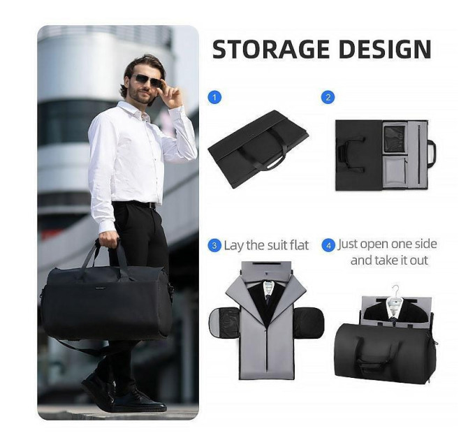 Сумка дорожная мужская Mark Ryden 8920 спортивная большая 50л (Black) (18667)