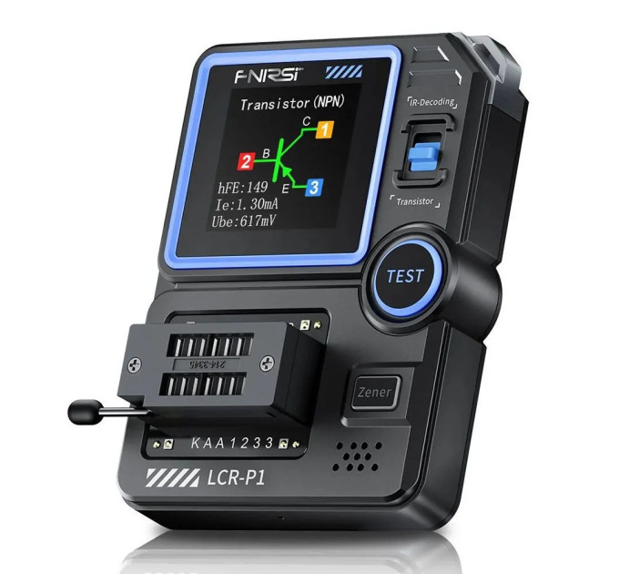 Тестер электронных компонентов Fnirsi LCR-P1 многофункциональный тестер транзисторов (19167)