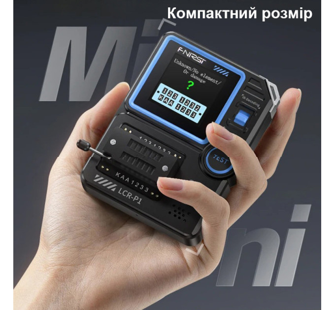 Тестер электронных компонентов Fnirsi LCR-P1 многофункциональный тестер транзисторов (19167)