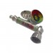 Трубка курильна + гриндер для подрібнення тютюну HL-YD-305 (Bob Marley Silver Green)