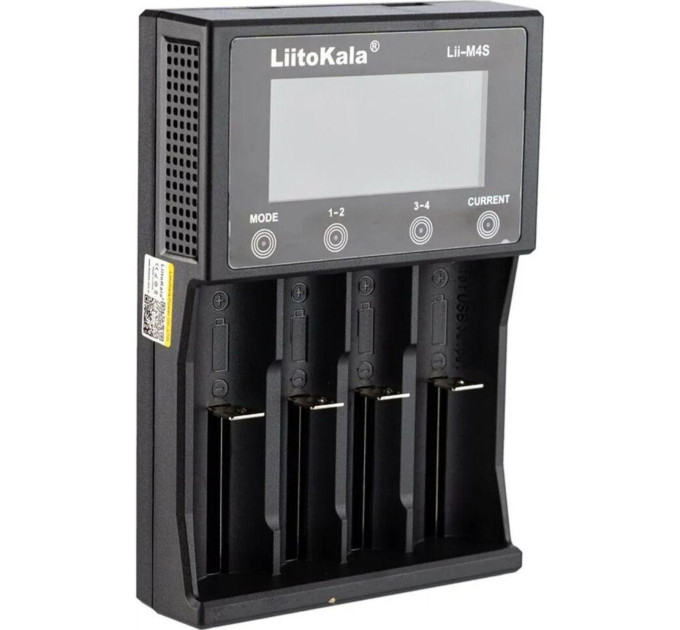 Умное зарядное устройство для аккумуляторов LiitoKala Lii-M4S АА, ААА, 18650, 21700, 26650 Li-ion, Ni-MH, Ni-Cd (19413)