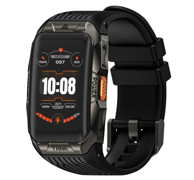 Умные смарт-часы в противоударном тактическом корпусе Kospet Tank X2 Original (Black) (16976)