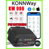 Универсальный автосканер Konnwei KW906 Профессиональный диагностический сканер автомобильный ОБД2, EOBD, OBD2, ELM327 (Black) (19512)