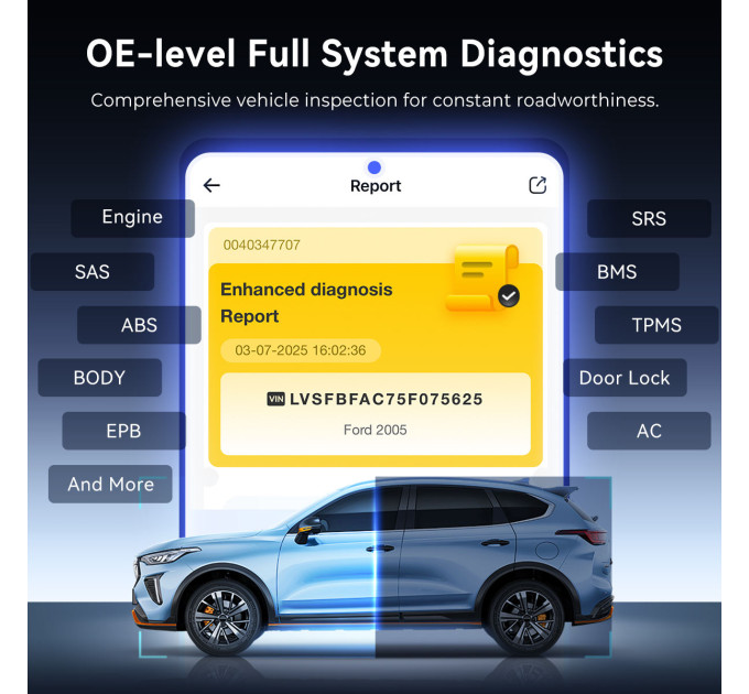 Универсальный автосканер Мультимарочный OBD2 Mucar BT200 MAX Профессиональный диагностический сканер автомобильный ОБД2, EOBD, ELM327 (19801)