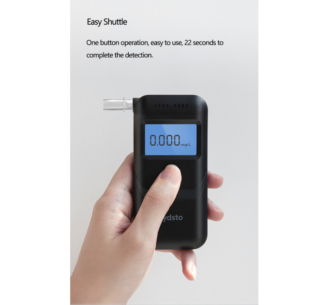 Высокоточный Алкотестер цифровой Lydsto Youpin HD-JJCSY02 (Black) (18572)